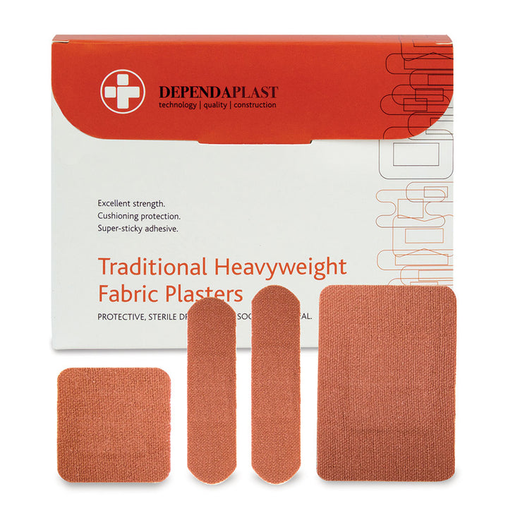 Dependaplast Heavyweight Fabric Plasters Assorted Box of 100