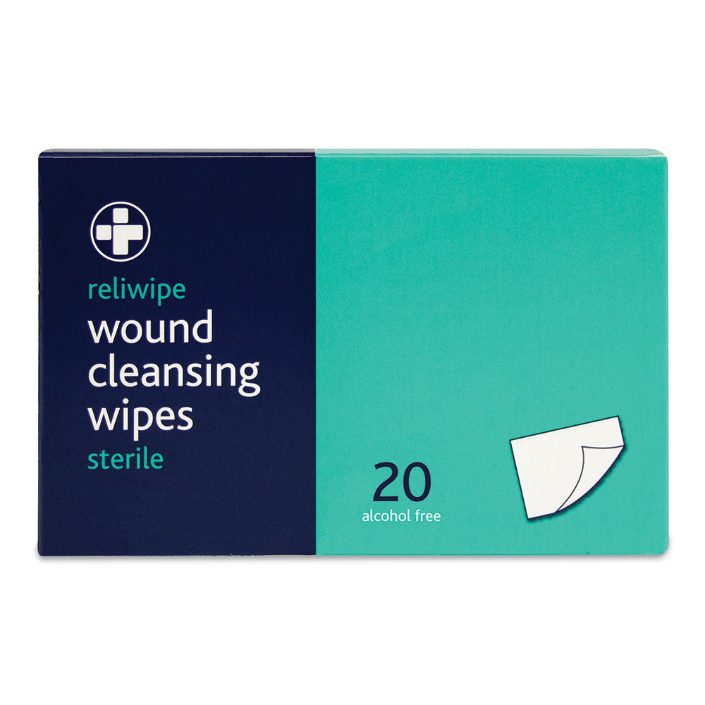 Reliwipes moist cleansing wipes Box of 20