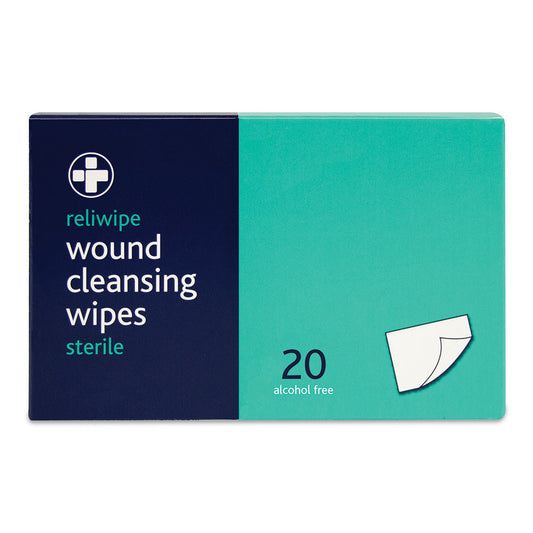 Reliwipes moist cleansing wipes Box of 20