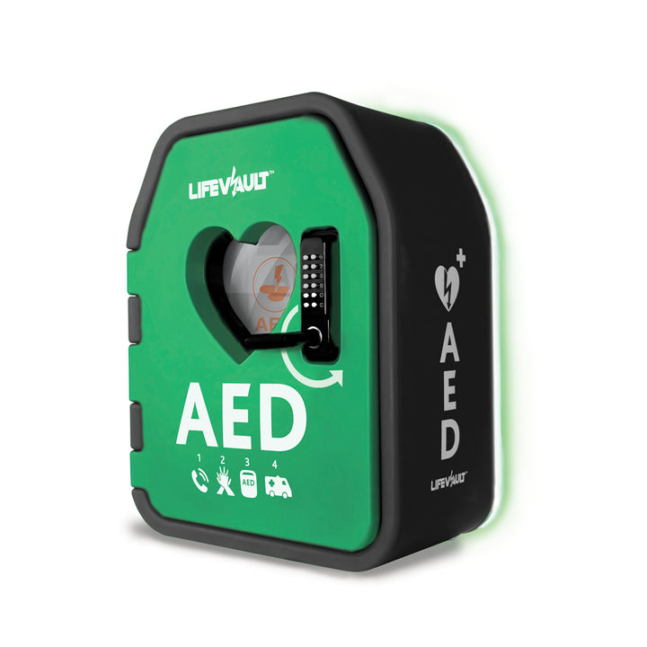 LIfeVault Temperature Controlled AED Cabinet Lockable Door
