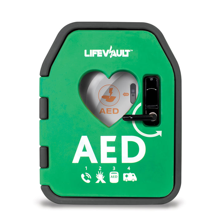 LIfeVault Temperature Controlled AED Cabinet Lockable Door