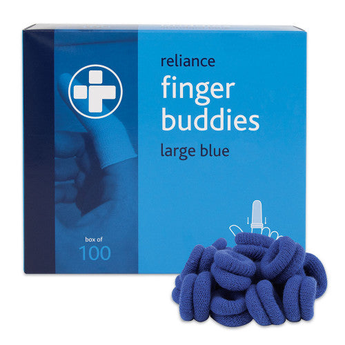 Finger Buddies Blue Standard Box of 100