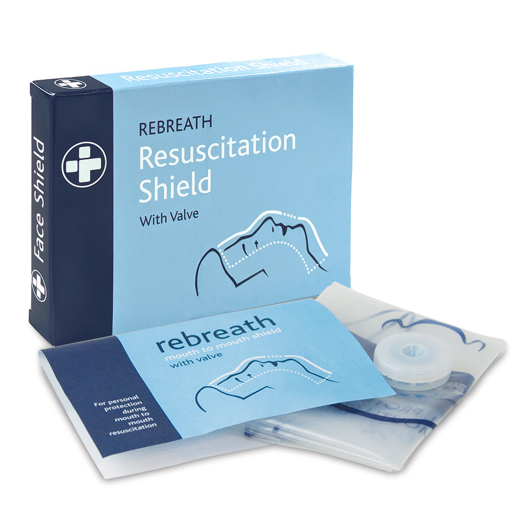Rebreath Mouth to Mouth Resuscitation Device with Valve - Boxed