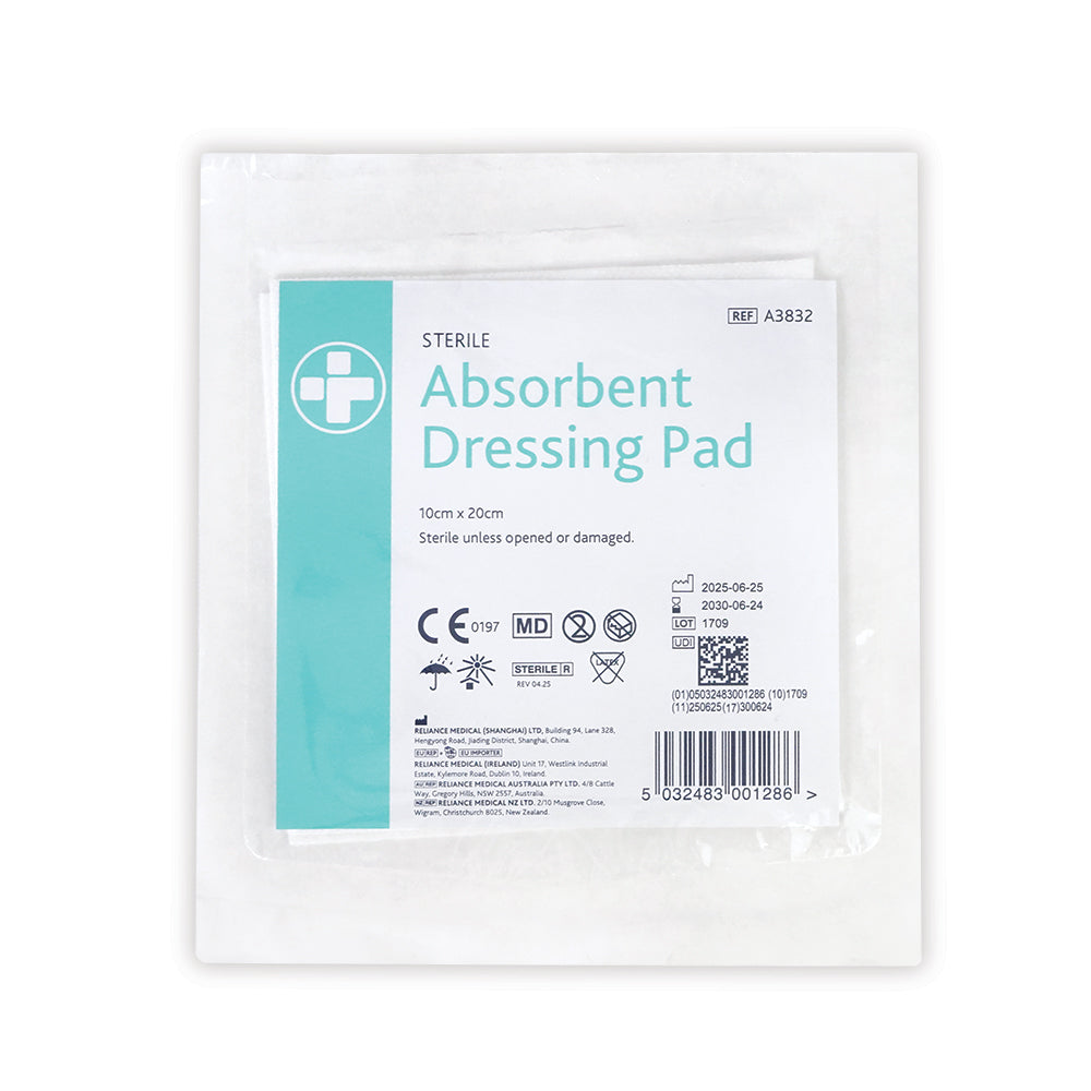 Absorbent Dressing Pad 10cm X 20cm Sterile