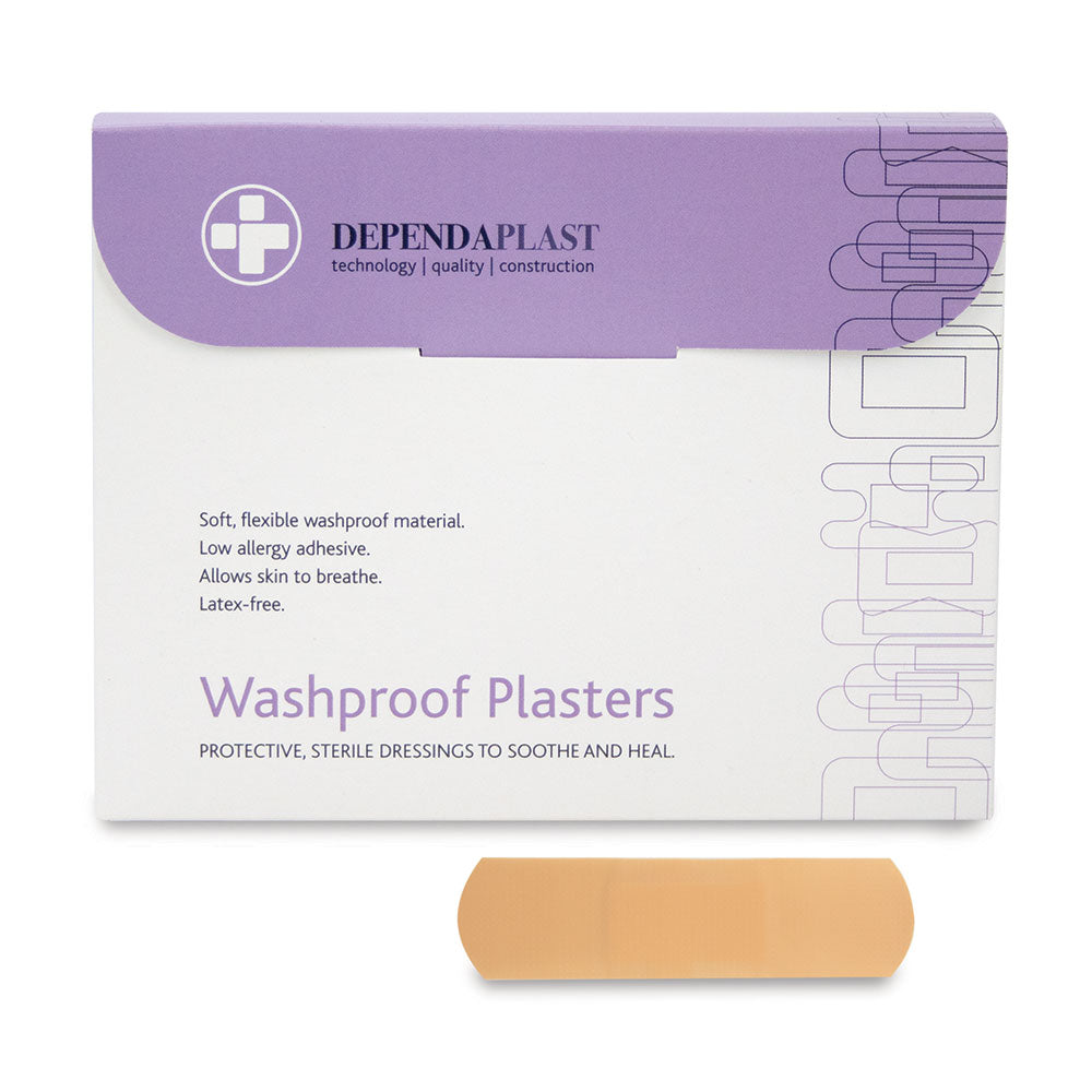 Dependaplast Washproof Plasters 7cm x 2cm Box of 100