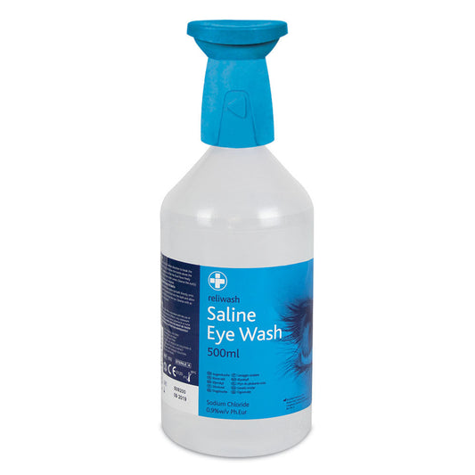 Reliwash Saline Eye Wash with Eye Cap   500ml