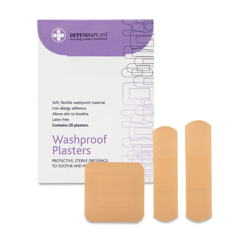 Dependaplast Washproof Plasters Assorted Wallet of 20
