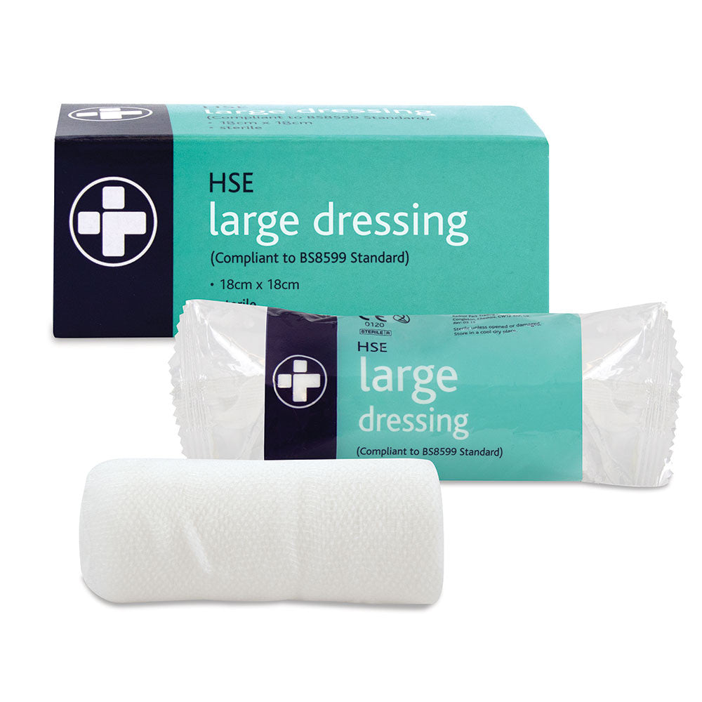 Large HSE Dressing 18cm x 18cm Boxed