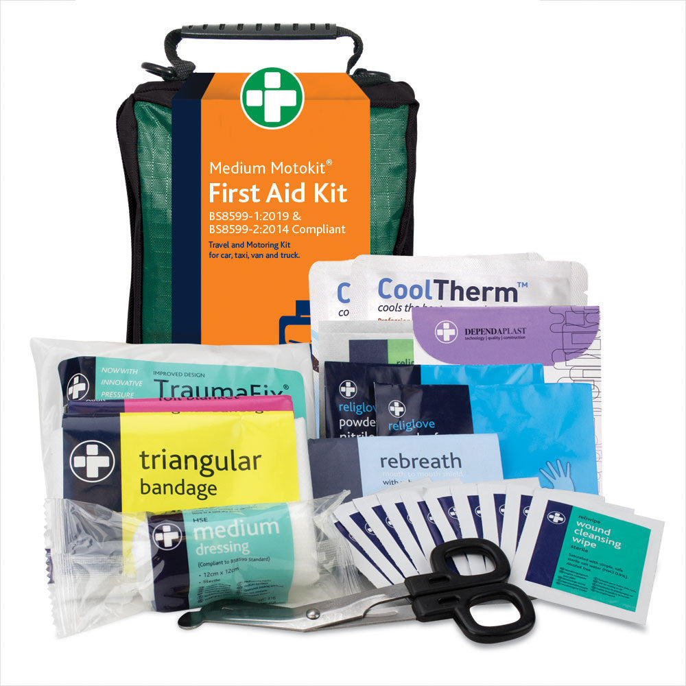Travel &amp; Motoring Kit in Green Stockholm Bag
