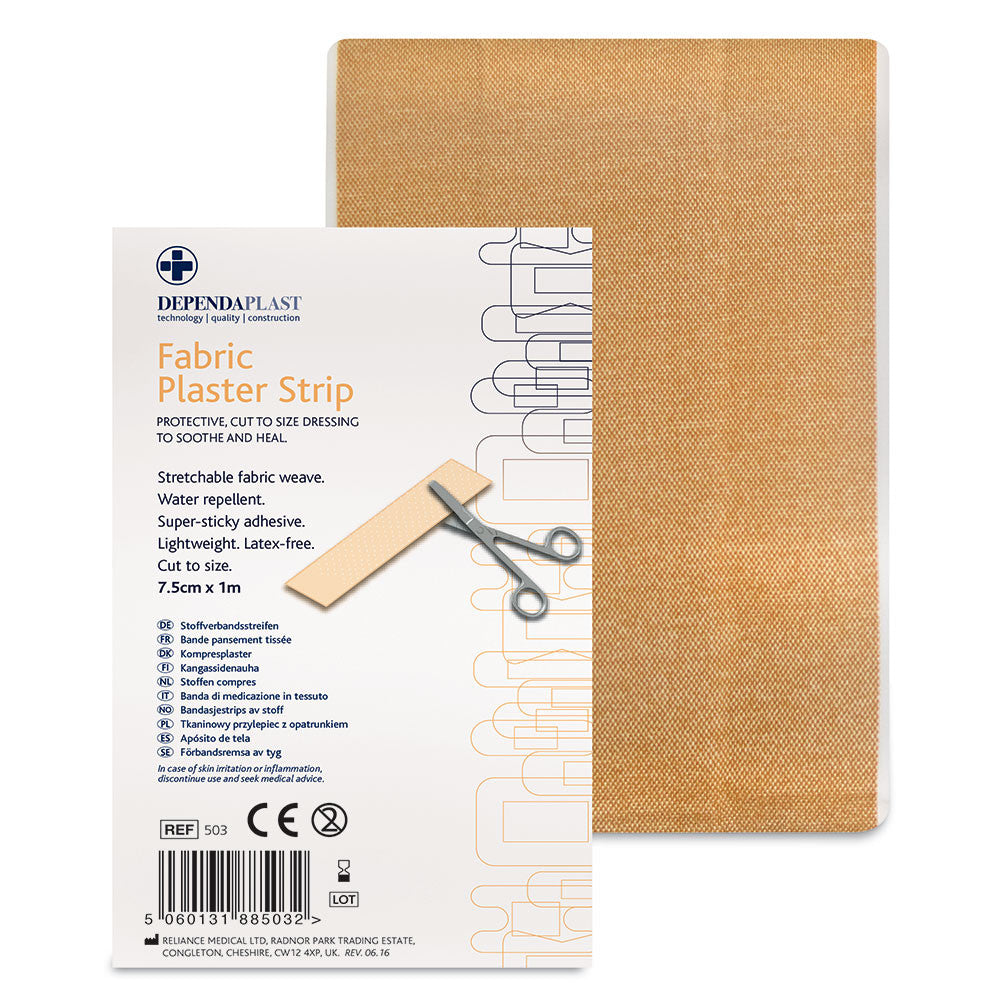 Dependaplast Fabric Dressing Strip 7.5cm X 1m